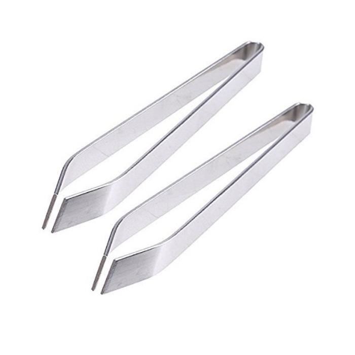 1x Pince Épiler Acier Inox Remover Poil Poisson Os Arête Fishbone Outils Cuisine