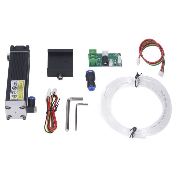 CTRICALVER Module Laser Croix Verte Ajustable 520nm 3-5V - Kit Complet Avec Alimentation