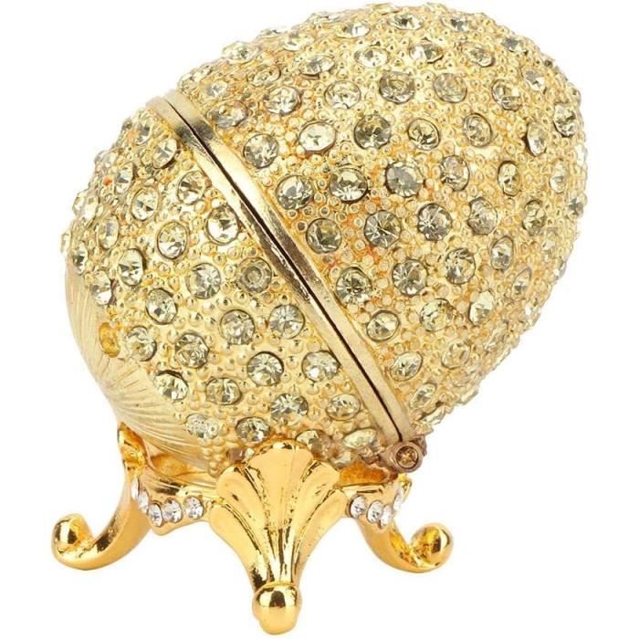 Oeuf En Porcelaine Vintage Linvosges - Boîte à Bijoux Ou Boîte à Bague - Objet De Décoration D'occasion