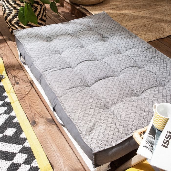 Matelas Palette Reversible 120x80x15 Cm Castle Rock 80 X 120 Gris Achat Vente Matelas Cdiscount