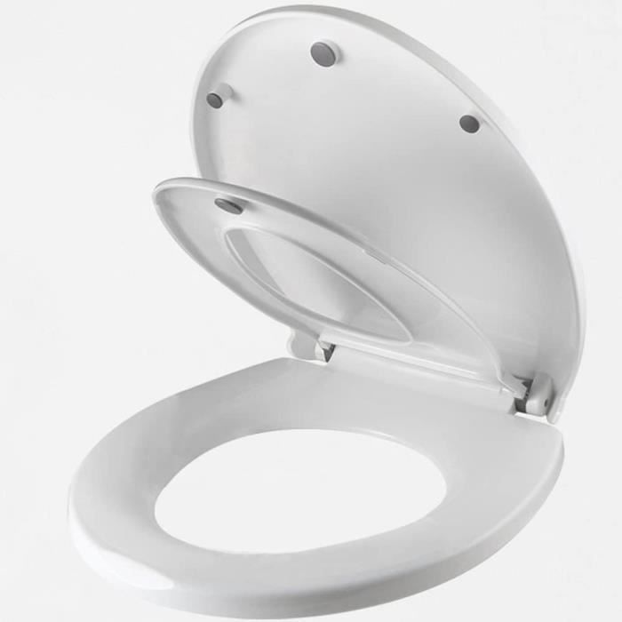 Abattant WC Compatible Avec WC Gaia - Céramique Faleri, Blanc, Résine, Neuf