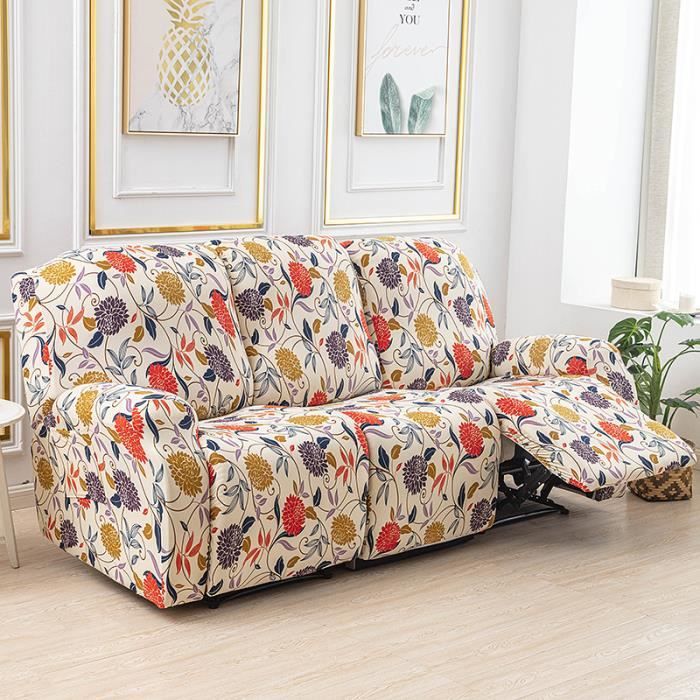 Highdi Housse de Fauteuil Relax Doux Velours Extensible