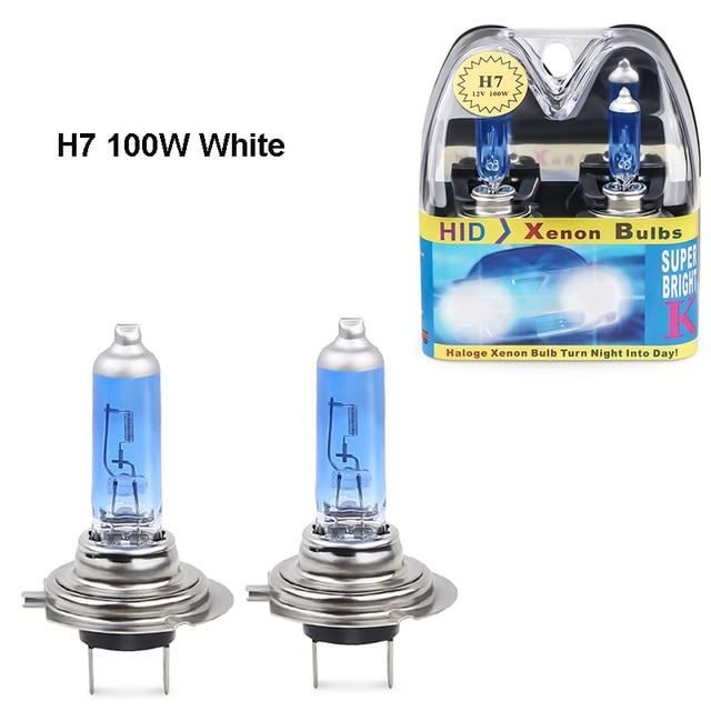 Ampoules Halogènes H7 100W 6000K Blanc - Pour Peugeot 508 2012-2017, Phares Antibrouillard - 9