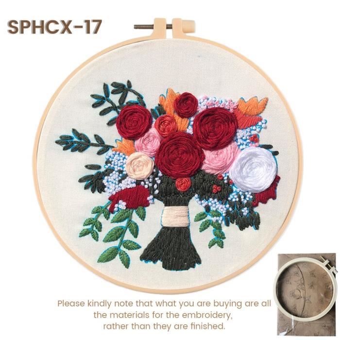 20 Cercles à Broder En Bambou 13cm - Cadres Réglables Pour Broderie Et DIY | Artisanat Et Décoration
