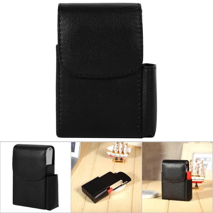 Poubelle De Luxe En Cuir PU - Corbeille à Déchets Design 22.5x22.5x26 Cm, Neuve
