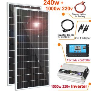 Kit Panneau Solaire 1200mAh Avec Batterie Lithium - Pour Guirlande LED 3.7V 24V