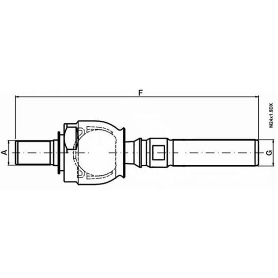 BLUE PRINT Rotule Axiale De Direction ADG087168 – Avant Gauche/Droit – Compatible Kia Cee'd & Hyundai I30 – Qualité OE