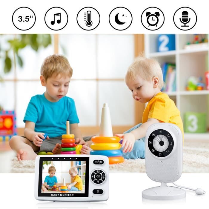 Caméra vidéo pour bébé avec écran de 3,2, VOX, batterie rechargeable de  750 mAh, vision nocturne, surveillance de la température, 8 berceuses, pour  bébés/personnes âgées/animaux domestiques : : Bébé et Puériculture