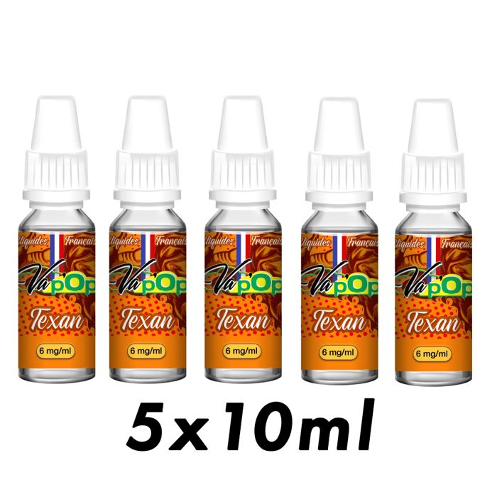 E-liquide Cigarette Électronique TABAC BLOND MRO 6mg – 5x10ml – 70/30 PGVG  – Made in France – Vap'Op