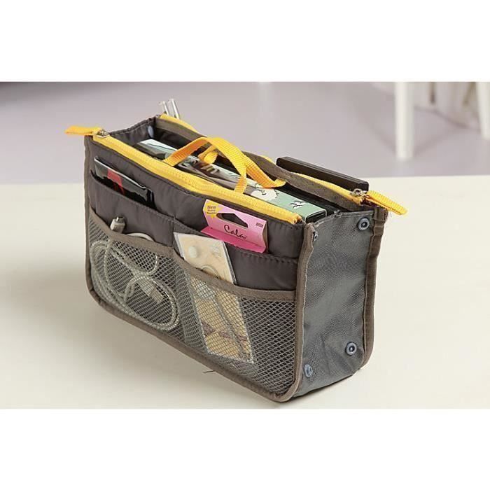 Organisateur de Sac Rangement à Main Organiseur Pochette Carte Voyage  Maquillage