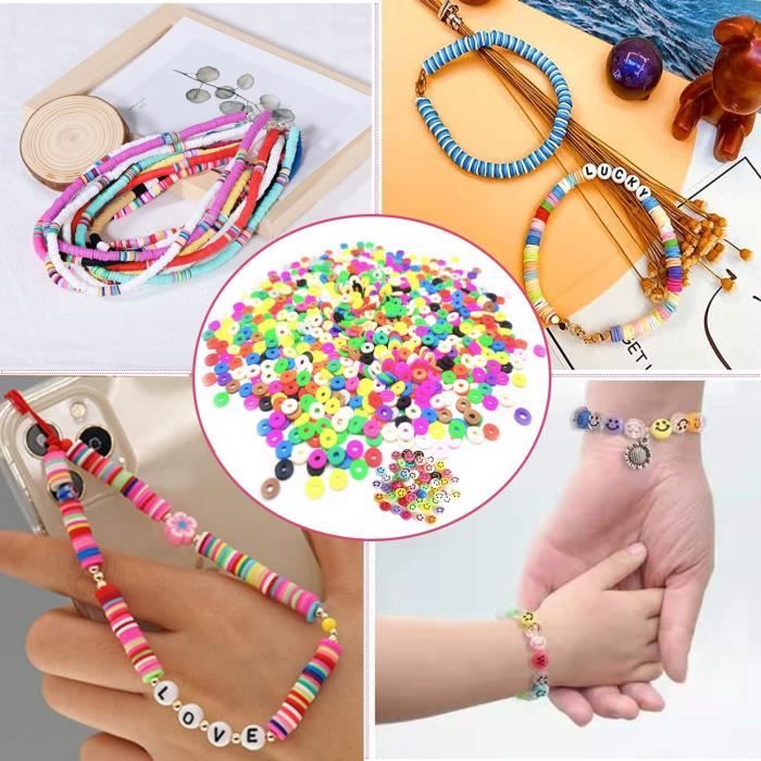 Kit de perles de bracelet à faire soi-même, artisanat pour enfants, petit  kit de boîte