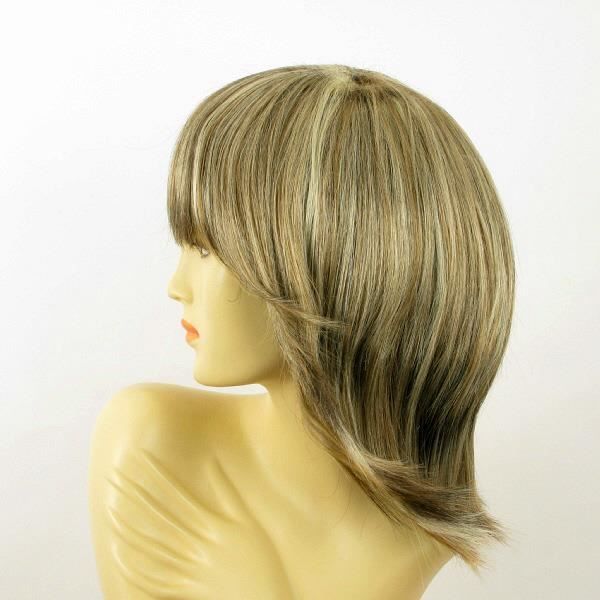 Perruque Femme SOANNE Mi-longue Blond Clair Méché Cuivré - Synthétique - Neuf Avec étiquettes