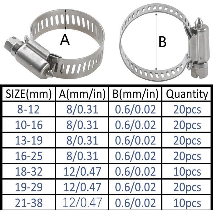 Kit De 4 Raccords Pour Tuyaux De Piscine 32mm/38mm - Colliers Acier Inoxydable Inclus - Raccord Double Embout Pour Pompe Et Robinet - 3