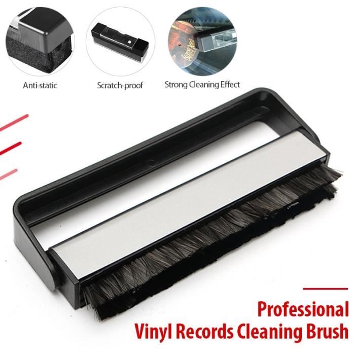 Brosse de nettoyage en vinyle pour disques la couleur noire Fibre — free download