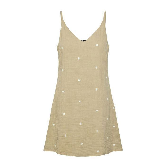 Vero Moda - Débardeur Femme Easy Joy Beige Floral