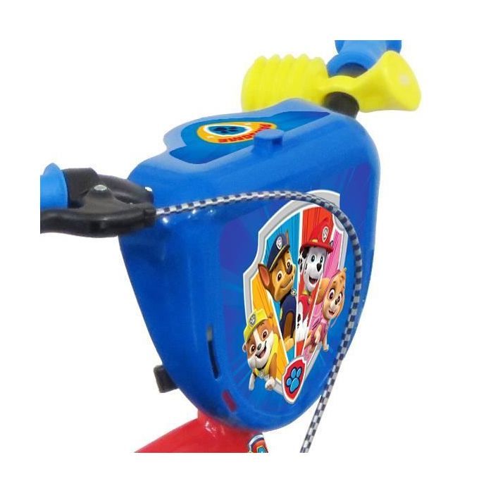Vélo 14 Pouces Garçon Pat'Patrouille - 2 Freins, Plaque Décorative, Bidon, Stabilisateurs Amovibles - Normé Route Pour Enfants