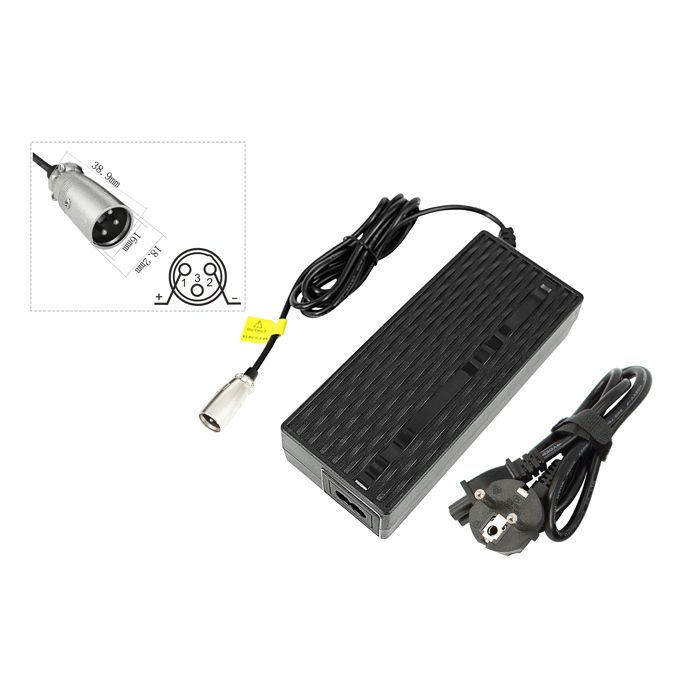 PowerSmart CFY081020E.504 Batterie-Ladegerät  42V 2A 5 Pin XLR Ebike Ladegerät Für TranzX BL07 Bl09 Bl 09 Bl03 Bl 03 Fuer 36v Ebike Akkus S0m850s9