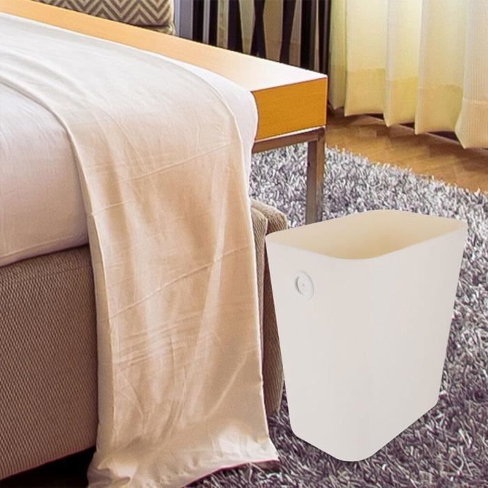 Corbeille à papier Design Moderne, Poubelle Bureau 7litres, Poubelle Chambre, seau de rangement, Grande Capacité, Style ménage intérieur, Anti Odeurs, pour bureau, chambre, salle de bain (Blanc Corbeille à papier Design Moderne, Poubelle Bureau 7litres, Poubelle Chambre, seau de rangement, Grande Capacité, Style ménage intérieur, Anti Odeurs, pour bureau, chambre, salle de bain (Blanc