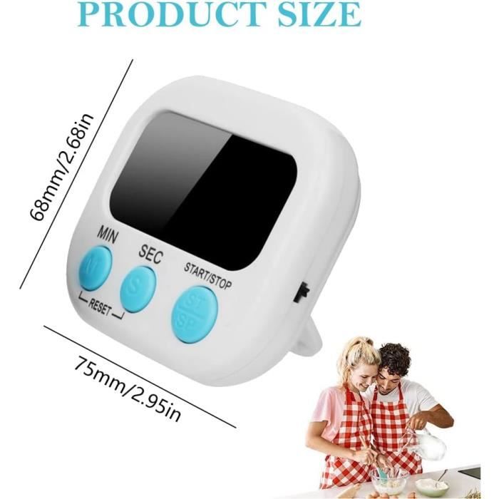 Minuteur Mécanique de Cuisine Magnétique - Blanc Minuteur Mécanique de Cuisine Magnétique - Blanc