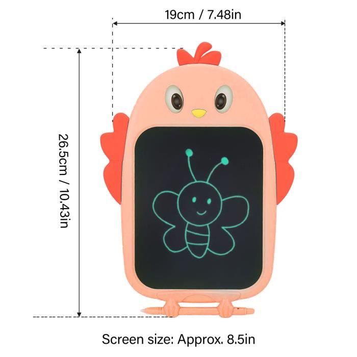 Tablette d'écriture LCD 8.5 pouces Ardoise Magique Coloré Tablette Dessin  Enfant Jouet Enfant Garçon Fille (Rose) abilityshop - Cdiscount Jeux -  Jouets