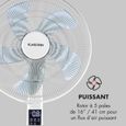 Ventilateur sur pied - Klarstein Silent Storm 16" (41 cm) - 5 pales - 32 dB min - 25,8 W - Blanc-2