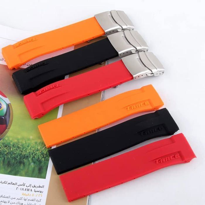 Bracelet Silicone Souple Pour Montres Tissot T048 – Étanche, Confortable, Réglable – Taille Unique