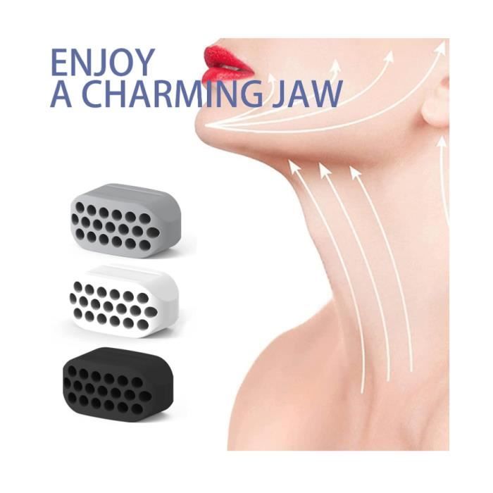 Lot 6 Jawline Exerciser – Entraîneur Mâchoire Silicone Alimentaire, Débutant à Avancé – Sculptez Votre Visage Homme Femme