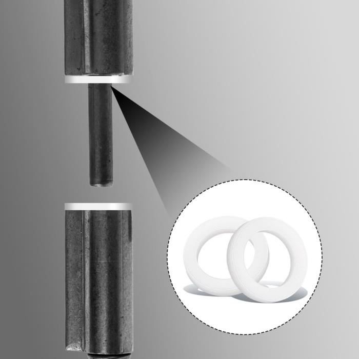 Rondelles Plastique,Rondelle Nylon,Lot De 100 Rondelle,Rondelles Pour Gonds De Porte,Rondelle