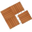 Dalles de terrasse bois d’acacia certifié FSC® 4m² dalle 30x30cm système de clips dalle découpe possible dalle de jardin-3