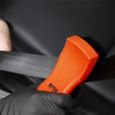 SPTA 1 pièce voiture intérieur propre Orange poignée tissu brosse Nylon pour Auto pneu moteur baie lavage outils accessoires-3