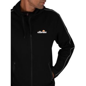 Noir ellesse pour des Hommes Sweat /à Capuche zipp/é Ripari