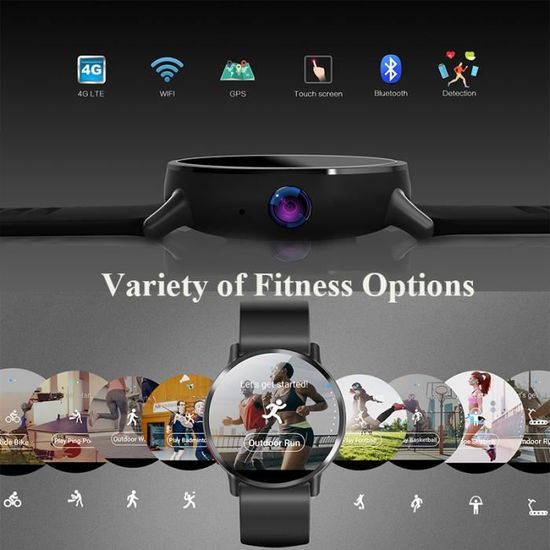 LEMFO LEM X 2.03 4G WIFI GPS montre intelligente Android 7.1 avec 8MP camera pour hommes d affaires Sport montre Cdiscount Telephonie