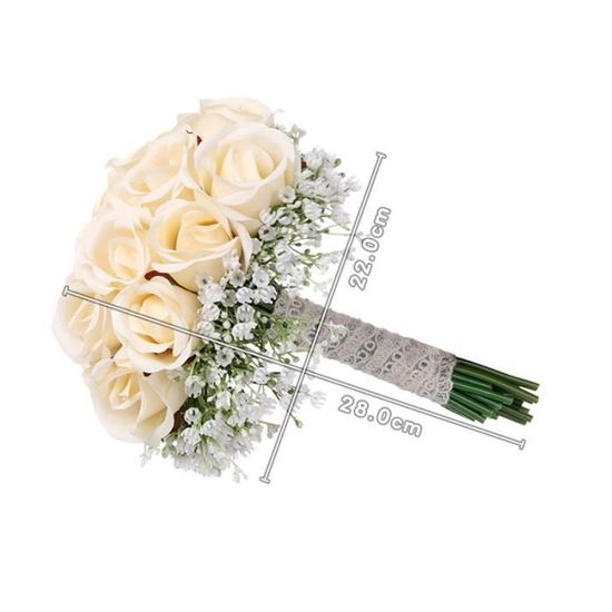 50 pcs Soie Roses Artificielles mariée Clips Mariage Décoration blumenkoepfe 9p1
