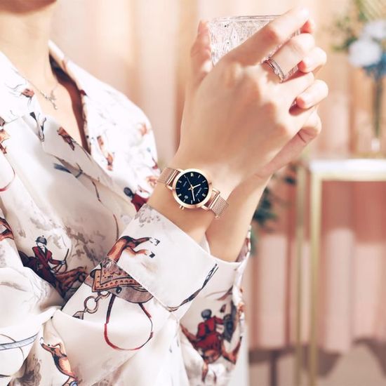 Montre marque bleu quartz 2025