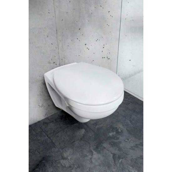 WENKO Abattant WC avec frein de chute Samos, abattant WC clipsable