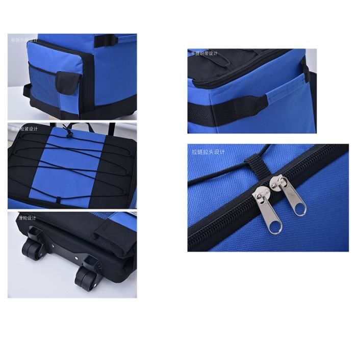 Sac Isotherme Pliable 35L - Pour Pique-nique, Voiture - 41x26x33 Cm - Grande Capacité