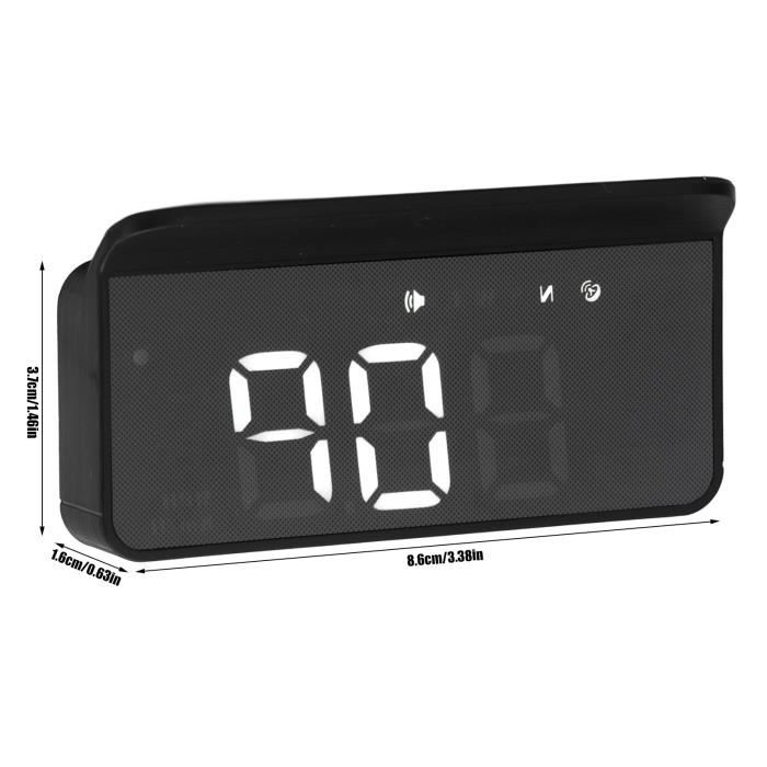 Compteur De Vitesse GPS HUD Pour Voiture - Affichage Tête Haute Avec Alarme, Boussole Et Détection De Fatigue - 1