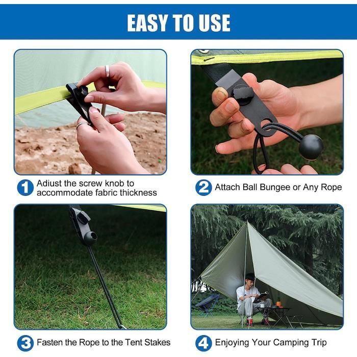 Es Très Résistantes Avec Mousquetons Pour Porte-bagages De Toit, Tente