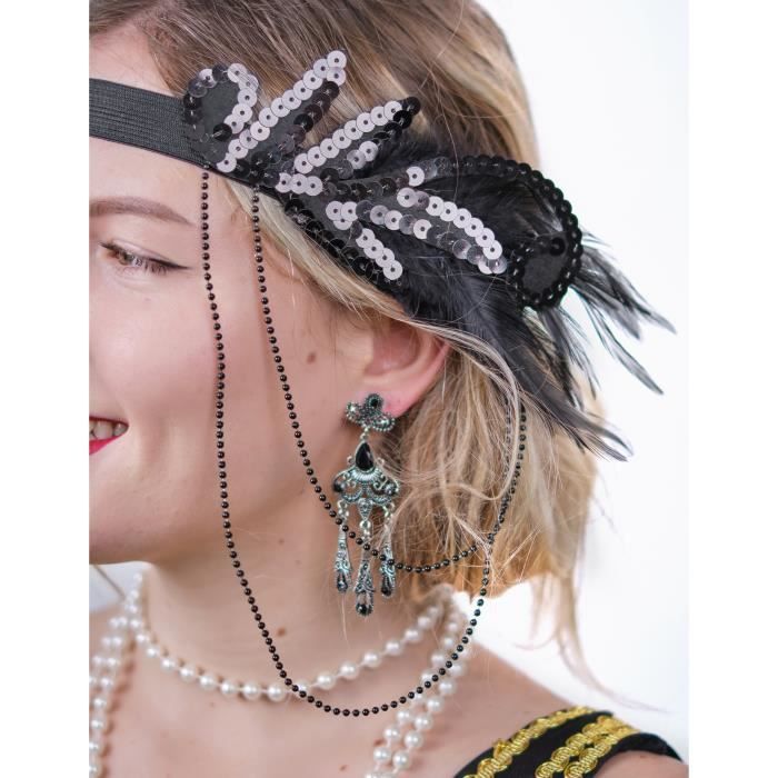 Kit accessoires années 20 femme - Achat / Vente boucle d'oreille