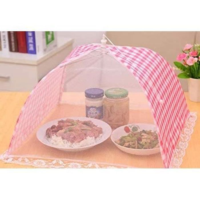 Cloche Anti-Mouches Pliable XXL – Couvercle Alimentaire En Maille Réutilisable Pour BBQ, Pique-Nique Et Camping, Protège Fruits, Légumes Et Viandes