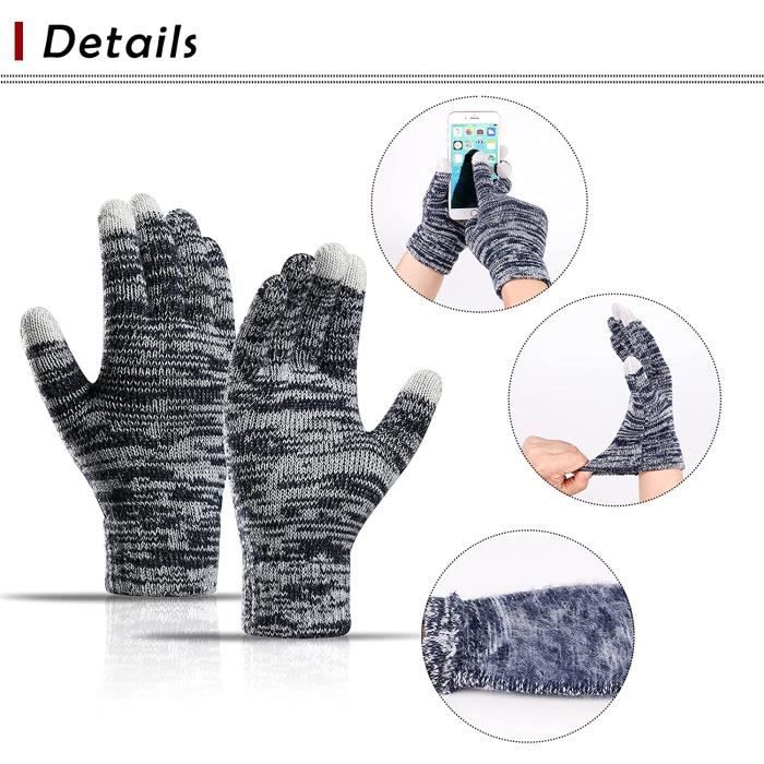 Bonnet Écharpe Gants Enfant Hiver - 3 Pièces Polaire - Taille Unique 4-11 Ans - Multicolor