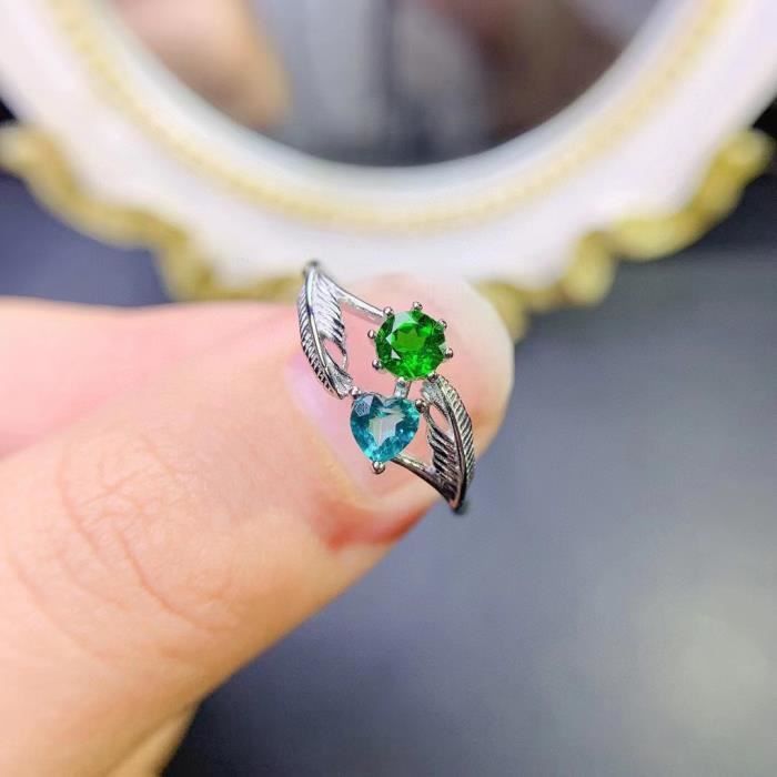 Bague en Argent Sterling Bague Minimaliste Dainty Simple Stacking Taille Ajustable Vert Achat Vente bague anneau Bague en Argent Sterling Bague Minimaliste Dainty Simple Stacking Taille Ajustable Femm...