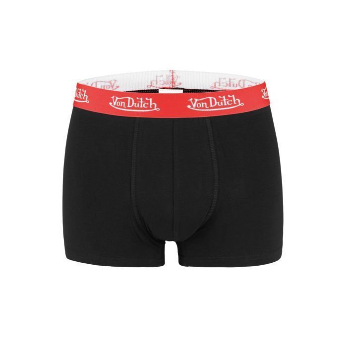 Von Dutch Boxer homme coton calecon homme BASIC avec ceinture large 4 cm et hypoallergenique Lot de 5 noir Noir Cdiscount Pret a Porter