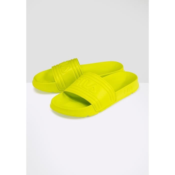 Claquettes Fila Morro Bay Jaune Homme Polyurethane Cdiscount Sport