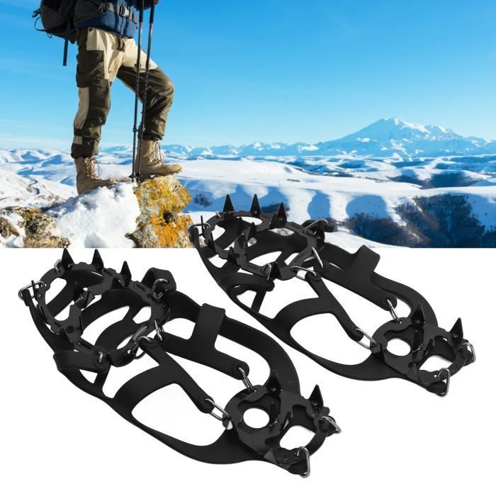 Crampons à glace Peahefy, poignées à neige thermoplastiques pratiques et  légères, professionnelles pour la randonnée sur la neige et la glace, le  jogging 