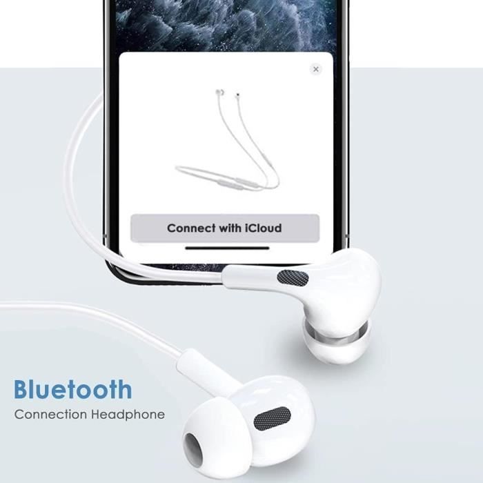CASQUE ECOUTEURS ecouteurs pour iPhone 12 Bluetooth Filaire avec Microphone  et controcircle du Volume Eacutecouteurs Compatible 1005 - Cdiscount TV Son  Photo