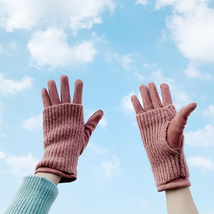 Gants tactiles gris avec ouverture pouce et index - Camping et Bivouac Gants tactiles gris avec ouverture pouce et index - Camping et Bivouac
