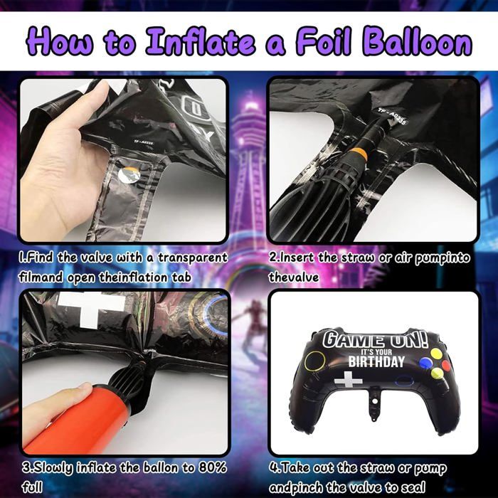 Mpanwen Décorations De Fête D'anniversaire De Jeu Vidéo – 109 Pièces Rouges Et Noires Pour Fête D'anniversaire De Garçons – Toile De Fond De Jeu, Nappe De Table, Tourbillons Suspendus, Décoration