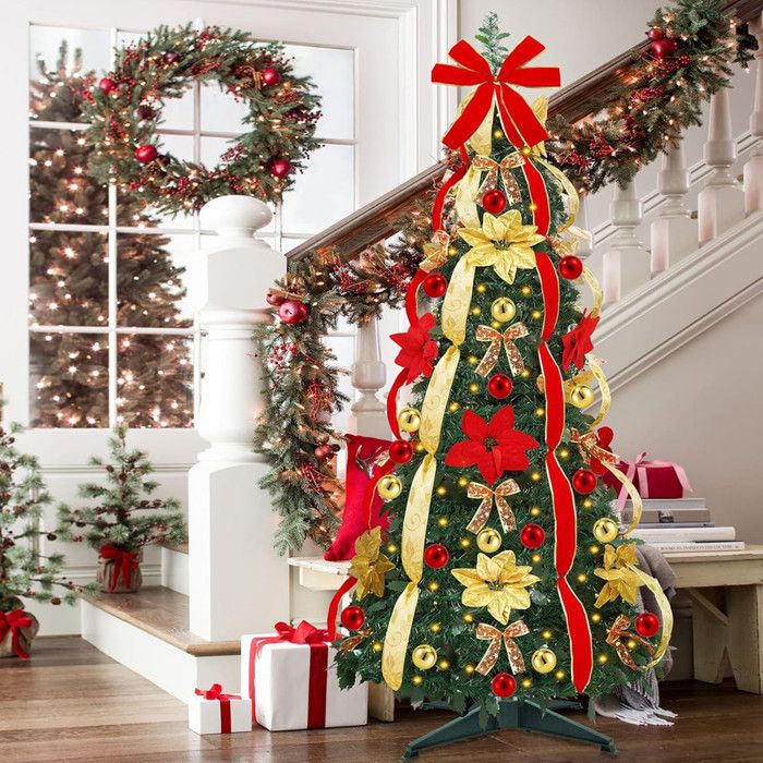 Sapin De Noël LED Hologramme 37cm - Décoration Moderne Pour Intérieur/Extérieur - Alimentation USB