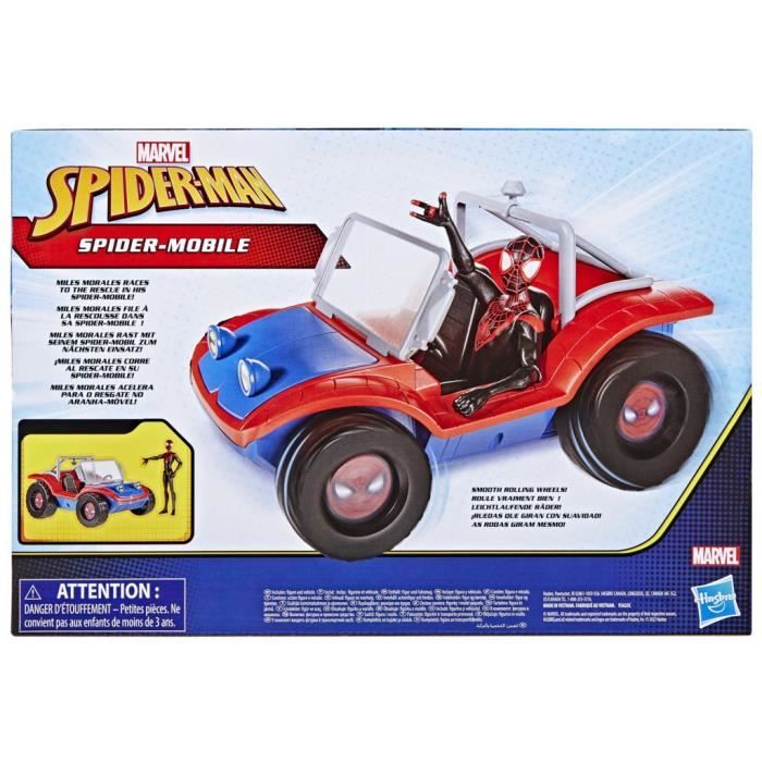 Figurine 15 cm Miles Morales et véhicule Spider-Mobile - Spiderman Hasbro :  King Jouet, Figurines Hasbro - Jeux d'imitation & Mondes imaginaires